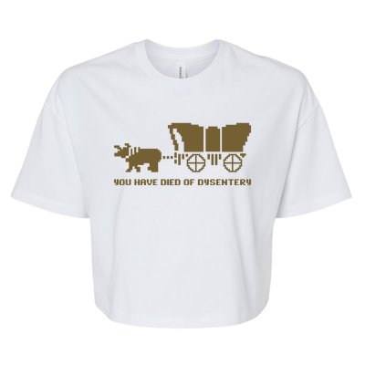 Oregon Trail You Have Died Of Dysentery Bella+Canvas Jersey Crop Tee