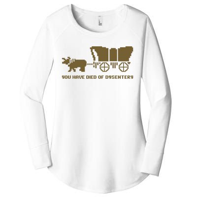 Oregon Trail You Have Died Of Dysentery Women's Perfect Tri Tunic Long Sleeve Shirt