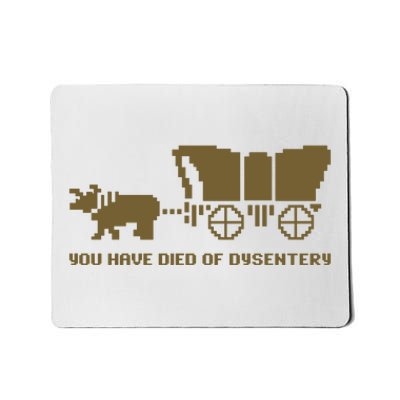 Oregon Trail You Have Died Of Dysentery Mousepad