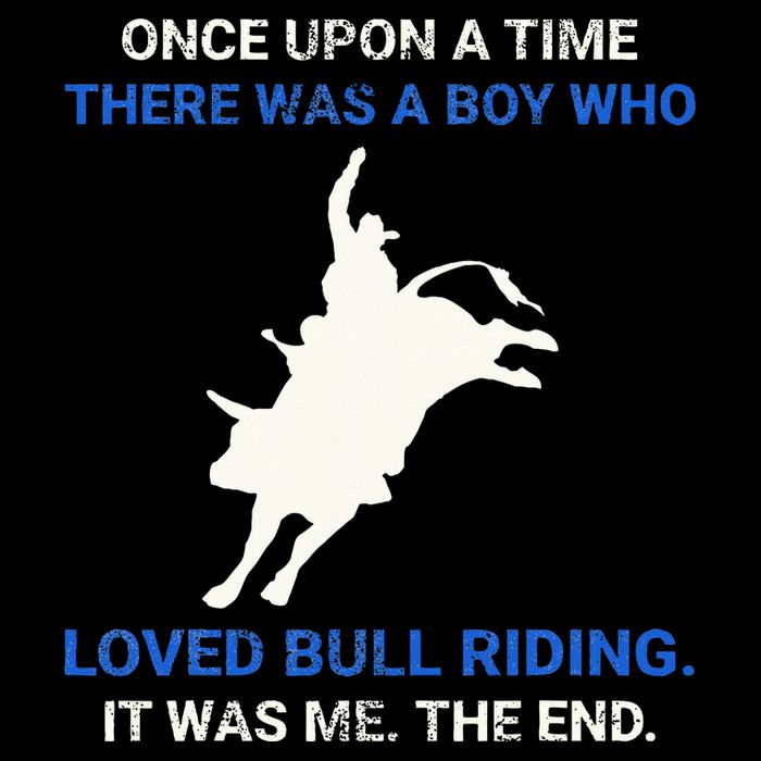 Once Upon A Time There Was A Boy Who Loved Bull Riding 16 in Basic Backpack