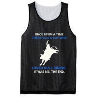 Once Upon A Time There Was A Boy Who Loved Bull Riding Mesh Reversible Basketball Jersey Tank