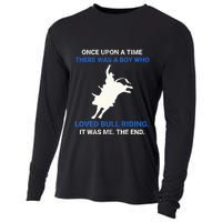 Once Upon A Time There Was A Boy Who Loved Bull Riding Cooling Performance Long Sleeve Crew