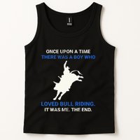 Once Upon A Time There Was A Boy Who Loved Bull Riding Tank Top