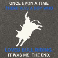Once Upon A Time There Was A Boy Who Loved Bull Riding Cotton Canvas Backpack