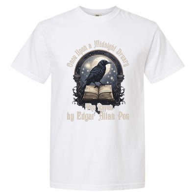 Once Upon A Midnight Dreary The Raven By Edgar Allan Poe (1) Garment-Dyed Heavyweight T-Shirt