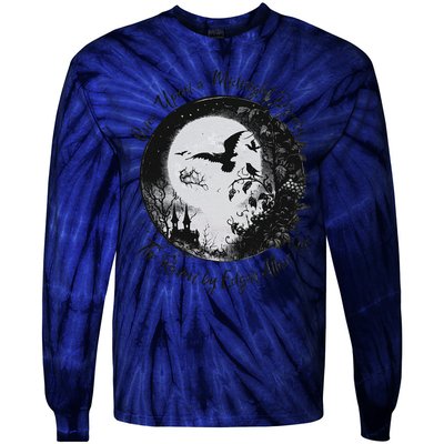 Once Upon A Midnight Dreary The Raven By Edgar Allan Poe Tie-Dye Long Sleeve Shirt