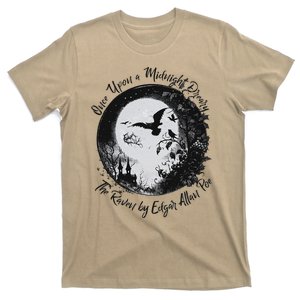 Once Upon A Midnight Dreary The Raven By Edgar Allan Poe T-Shirt