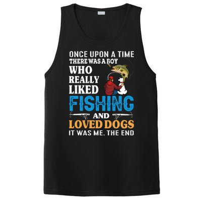 Once Upon A Time A Man Loved Fishing And Loved Dogs PosiCharge Competitor Tank