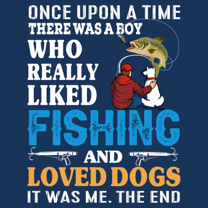 Once Upon A Time A Man Loved Fishing And Loved Dogs Cooling Performance Long Sleeve Crew