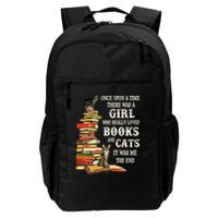 Once Upon A Time A Girl Really Loved Books And Cats Backpack