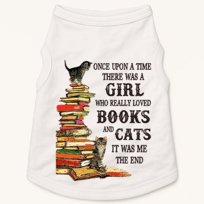 Once Upon A Time A Girl Really Loved Books And Cats Doggie Tank