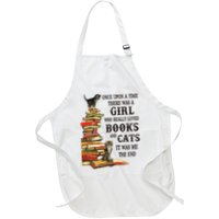Once Upon A Time A Girl Really Loved Books And Cats Apron