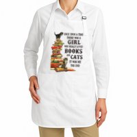 Once Upon A Time A Girl Really Loved Books And Cats Apron