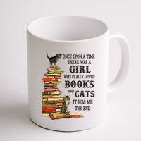 Once Upon A Time A Girl Really Loved Books And Cats Mug