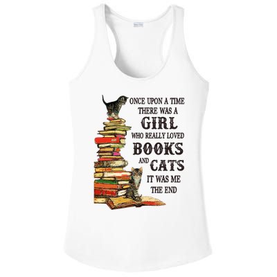 Once Upon A Time A Girl Really Loved Books And Cats Ladies PosiCharge Competitor Racerback Tank