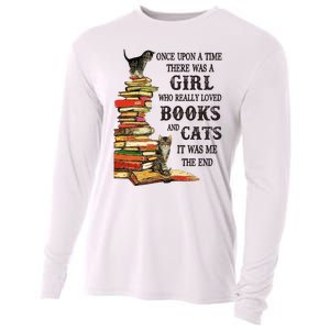 Once Upon A Time A Girl Really Loved Books And Cats Cooling Performance Long Sleeve Crew