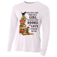 Once Upon A Time A Girl Really Loved Books And Cats Cooling Performance Long Sleeve Crew