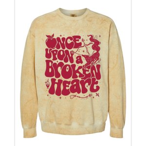 Once Upon A Broken Heart Colorblast Crewneck Sweatshirt