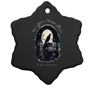 Once Upon A Midnight Dreary The Raven By Edgar Allan Poe Ceramic Star Ornament