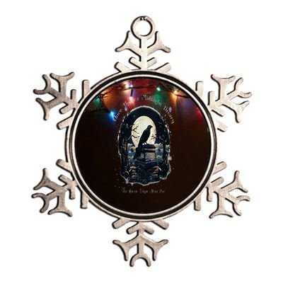 Once Upon A Midnight Dreary The Raven By Edgar Allan Poe Metallic Star Ornament