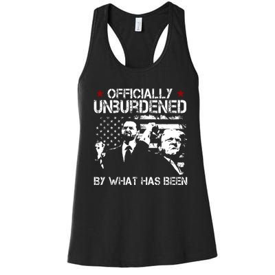 Officially Unburdened By What Has Been Trump Victory Women's Racerback Tank