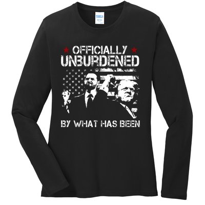 Officially Unburdened By What Has Been Trump Victory Ladies Long Sleeve Shirt