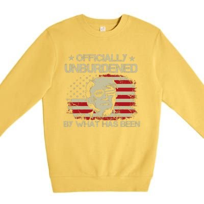 Officially Unburdened By What Has Been Trump Victory Premium Crewneck Sweatshirt