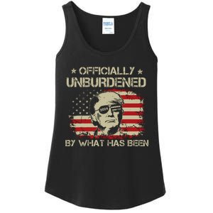 Officially Unburdened By What Has Been Trump Victory Ladies Essential Tank