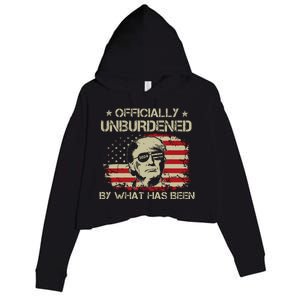 Officially Unburdened By What Has Been Trump Victory Crop Fleece Hoodie