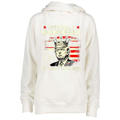 Officially Unburdened By What Has Been Trump Victory Womens Funnel Neck Pullover Hood