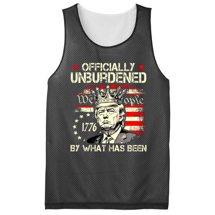 Officially Unburdened By What Has Been Trump Victory Mesh Reversible Basketball Jersey Tank