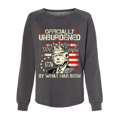 Officially Unburdened By What Has Been Trump Victory Womens California Wash Sweatshirt