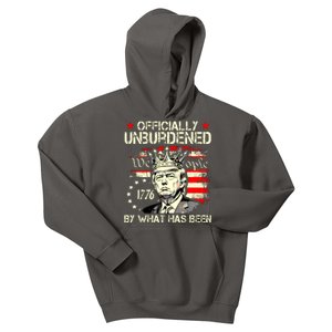 Officially Unburdened By What Has Been Trump Victory Kids Hoodie