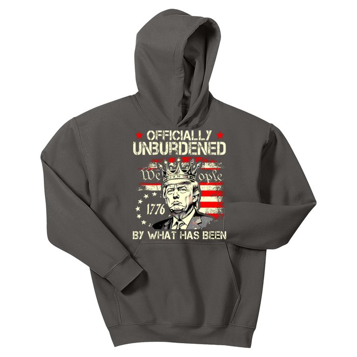 Officially Unburdened By What Has Been Trump Victory Kids Hoodie