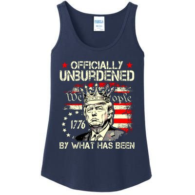 Officially Unburdened By What Has Been Trump Victory Ladies Essential Tank