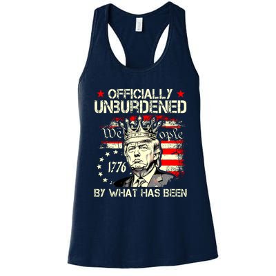 Officially Unburdened By What Has Been Trump Victory Women's Racerback Tank