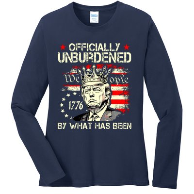 Officially Unburdened By What Has Been Trump Victory Ladies Long Sleeve Shirt