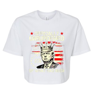 Officially Unburdened By What Has Been Trump Victory Bella+Canvas Jersey Crop Tee