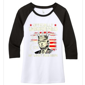 Officially Unburdened By What Has Been Trump Victory Women's Tri-Blend 3/4-Sleeve Raglan Shirt