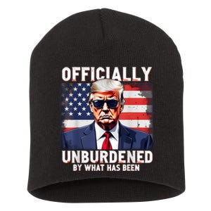 Officially Unburdened By What Has Been Trump Victory Short Acrylic Beanie