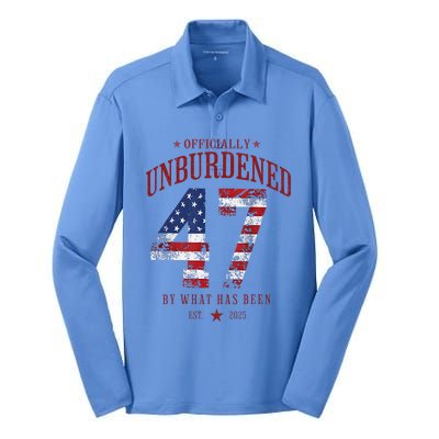 Officially Unburdened By What Has Been Trump Victory Silk Touch Performance Long Sleeve Polo