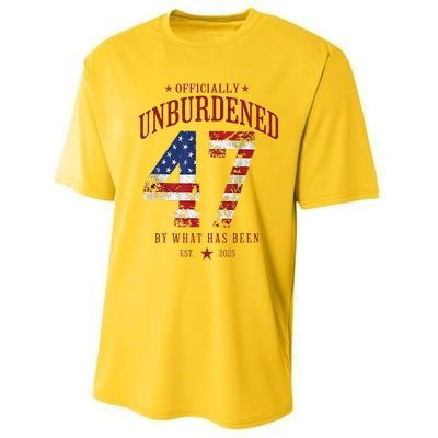 Officially Unburdened By What Has Been Trump Victory Performance Sprint T-Shirt