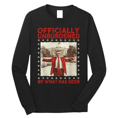 Officially Unburdened By What Has Been Trump Victory Xmas Long Sleeve Shirt