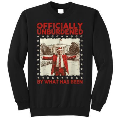 Officially Unburdened By What Has Been Trump Victory Xmas Sweatshirt