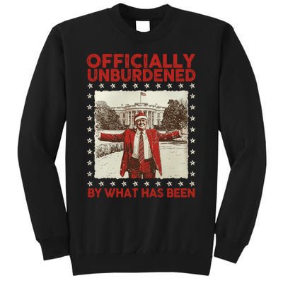 Officially Unburdened By What Has Been Trump Victory Xmas Sweatshirt