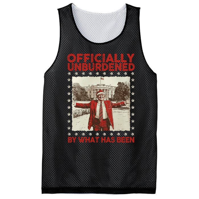 Officially Unburdened By What Has Been Trump Victory Xmas Mesh Reversible Basketball Jersey Tank