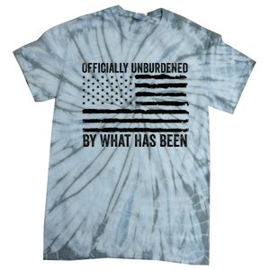 Officially Unburdened By What Has Been American Flag Tie-Dye T-Shirt