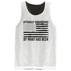 Officially Unburdened By What Has Been American Flag Mesh Reversible Basketball Jersey Tank