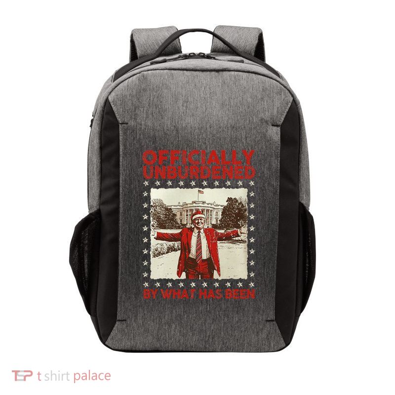 Officially Unburdened By What Has Been Trump Victory Xmas Vector Backpack