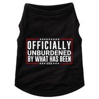 Officially Unburdened By What Has Been Trump Won Funny Meme Doggie Tank